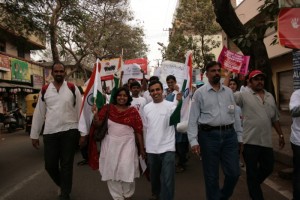 Organized the Anti-Corruption Dandi March 2 in Bangalore Organized the Anti-Corruption Dandi March 2 in Bangalore
