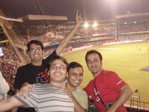 At the Chinnaswamy Stadium, Bangalore