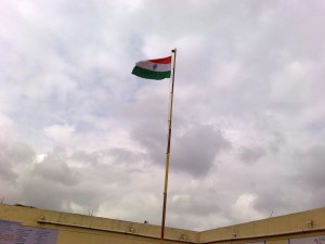 The Tricolor Flying High