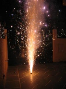 Fireworks during Diwali