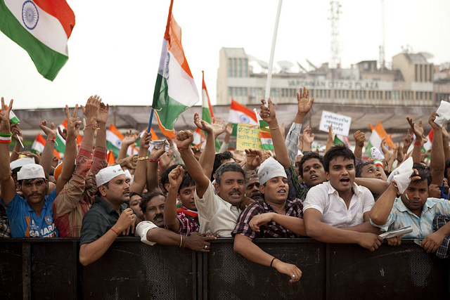 Anna Hazare's rally in Delhi