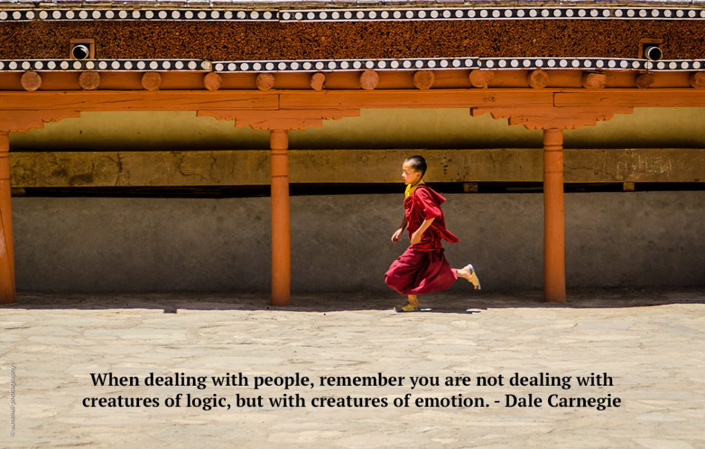 When dealing with people, remember you are not dealing with creatures of logic, but with creatures of emotion. - Dale Carnegie