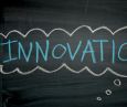 Is the Innovation ladder leaning against the right wall?
